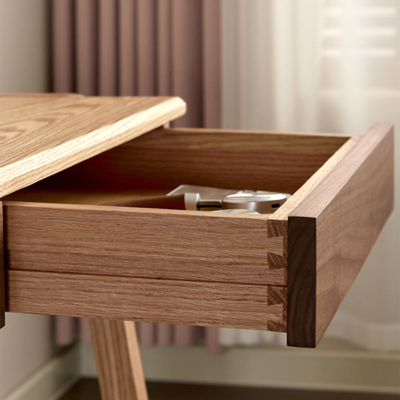 Bureau minimaliste de style japonais, H 29,53 po x l 53,15 po x P 23,62 po