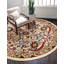Tapis beige à motif floral Kashan-40284887
