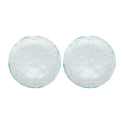 Service de vaisselle en verre rond 11 po (ensemble de 2)