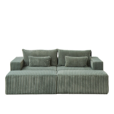 Méridienne modulaire surdimensionnée de 87 po Modern