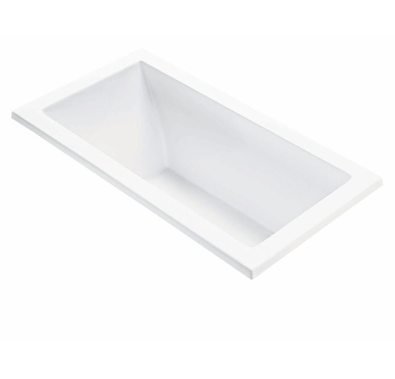 Andrea® 17 Soaking Acrylic Bathtub - 54 x 30, White, Drop In, 18.25" H x 60" W x 32" D