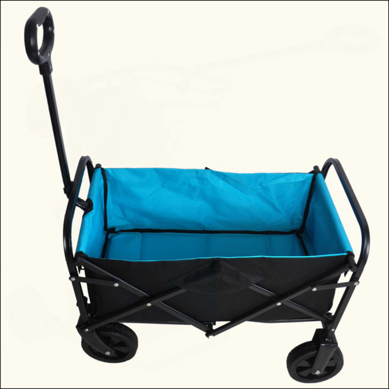 Mini chariot de plage pliable, Bleu