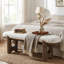 Banc de chambre moderne rembourré, banc de bout 64 po