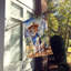 Drapeau Cowboy Welcome House-112699201