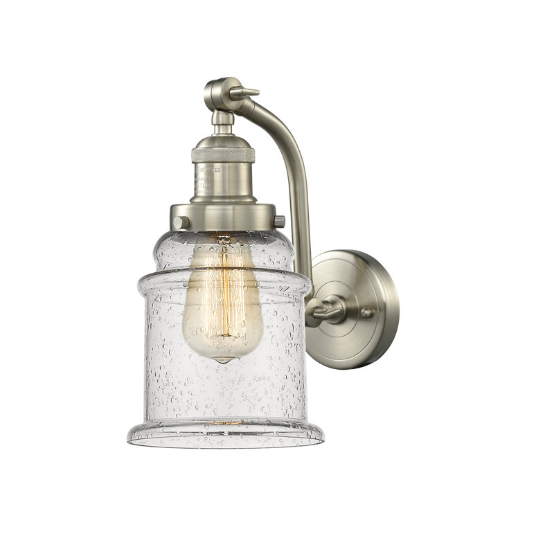 Alexandira Armed Sconce, LED, Seedy, Brushed Satin Nickel