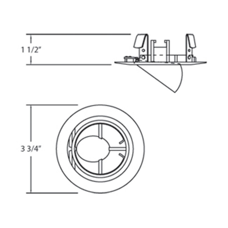 Recessed Lighting Housing for New Construction, White