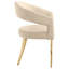 Chaise rembourrée avec accoudoirs (ensemble de 2)