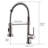Contemporary Kitchen Sink Faucet With Pull Down , Brushed Nickel, 360 Rotation, Easy Handling Nickel Ideal For Use