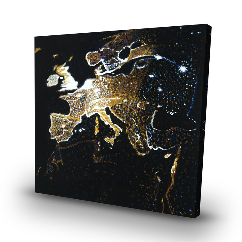 european continent - 32"x32" art on canvas