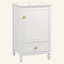 Meuble-lavabo de salle de bain avec lavabo en céramique, meuble-lavabo autoportant avec armoire de rangement, support de rangement, fabrication robuste, finition peinte lisse