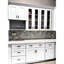 Bois massif, shaker blanc, armoire à une porte, rangement pour la salle de bain, tablettes réglables pour la cuisine, fabrication robuste, assemblage simple, imperméable, charnières à fermeture en douceur, fauteuil en caoutchouc