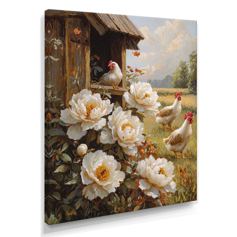 Edgin - Floral Wall Art Prints, Ne s'applique pas, Toile tendue, H 20 po x l 12 po
