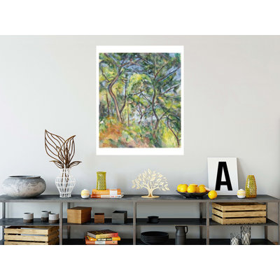 Sous-Bois, Paul Cézanne, estampe numérique