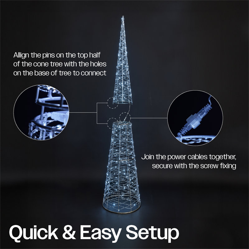 LED Indoor / Outdoor Lantern, 90.7cm H x 23cm W x 23cm D