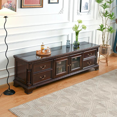 American Vintage TV Stand Storage Cabinet TV Stand for TVs up to 88"