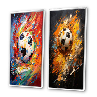 «Abstract Soccer Energy», 2 pièces