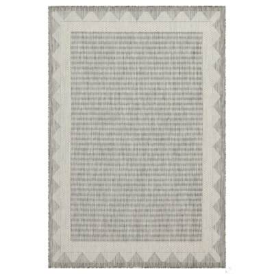 Sunshine GC_HAR2015 Silver 2 Ft. 7 In. X 7 Ft. 3 In. Indoor/Outdoor Area Rug