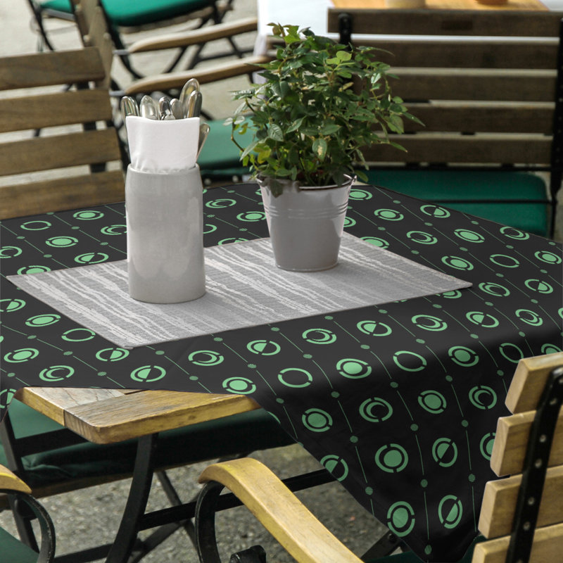 Nappe des phases de lune classiques, Noir/vert