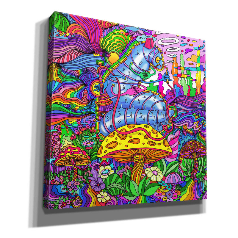 «Pop Art Chenille» par Howie Green, art mural sur toile, H 12 po x l 12 po x P 0,75 po