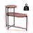 Small Coffee Tables 2-Tier Modern Sofa Side Table With Wood Storage Shelf Living Room End Tables Nightstands