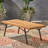 Stylish Wood And Metal Coffee Table, Rustic Finish, 50 In X 23.5 18.04 Backyard Patio Elegant Iron Legs, Inches