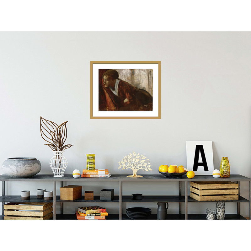 «Melancholy» par Edgar Degas, impression giclée sur cadre, H 23,5 po x l 28,56 po