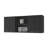 Shelton 59-Inch Two Center Glass Doors Wall Cabinet Black Wengue