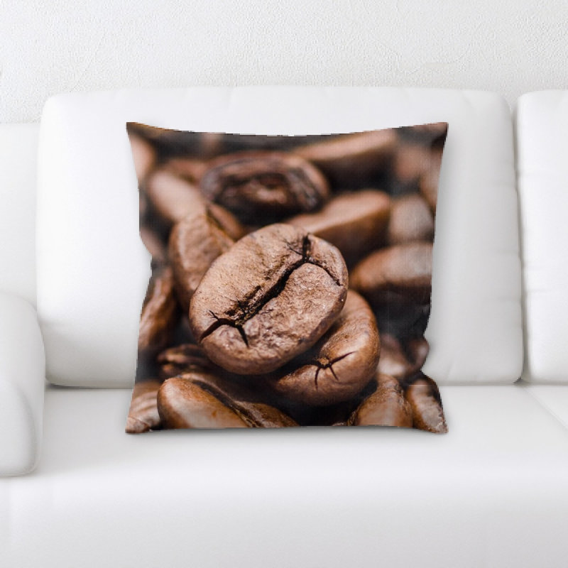 Coussin décoratif café