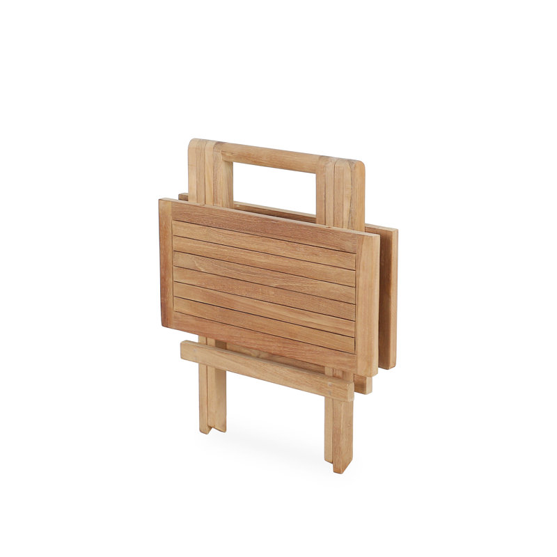 Table d'appoint pliante en teck Nandini