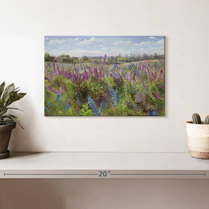 Delphiniums et coquelicots Alvord, H 8 po x l 12 po