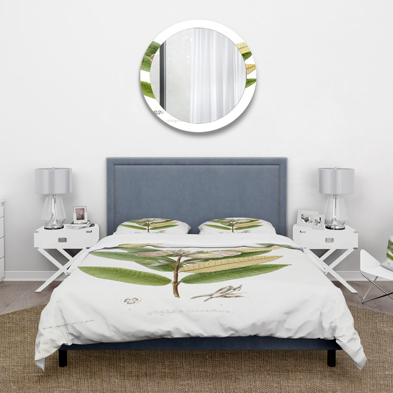 Ensemble de housse de couette Traditional Vintage Blossoming Flower II - microfibre de polyester