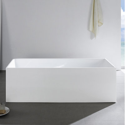 Levoir 58.3'' x 27.95'' Soaking Acrylic Bathtub