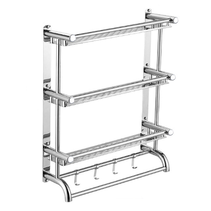 Dejsha Stainless Steel Wall Mounted Required Bathroom Shelves