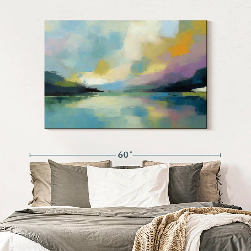 Paysage abstrait Avery, H 34 po x l 51 po