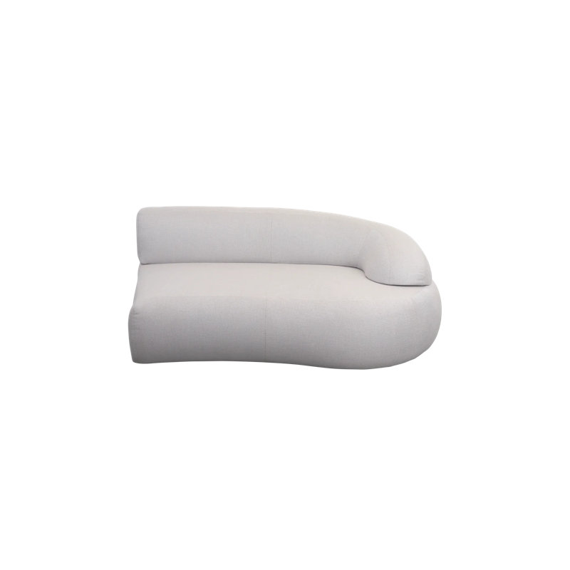 Mellow Sofa Module W/Long Backrest, Natural, Sand, Left Hand Facing