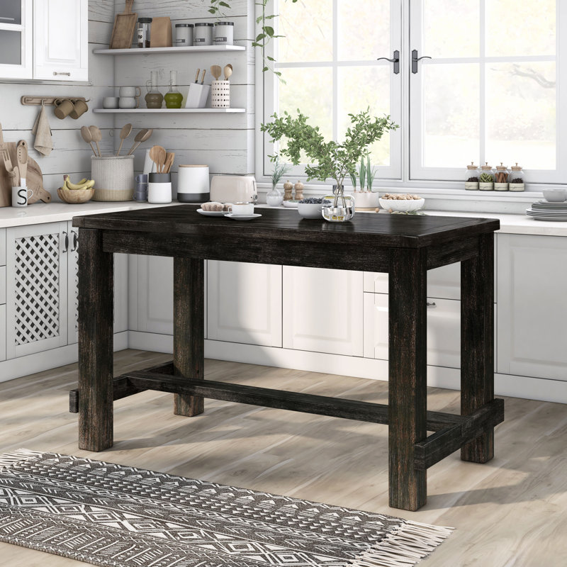 Adler Solid Wood Trestle Counter Height Dining Table