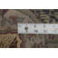Tapis rond teint en soie antique