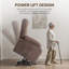 Fauteuil inclinable électrique surdimensionné avec massage chauffant et poche latérale-1781818813
