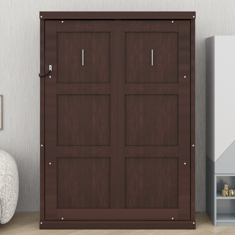 Modern Murphy Bed, for Multi-Functional Rooms, Lit simple, Espresso