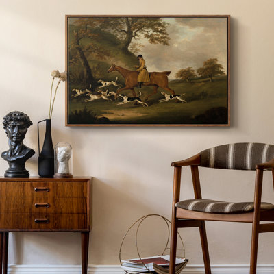 «Vintage Botanical» - Cxxiv - reproduction de cadre flottant sur toile