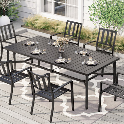 Alvardo Steel Dining Table