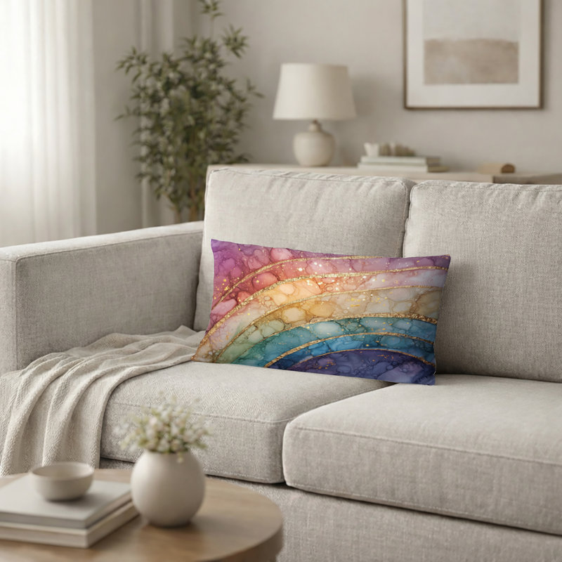 Coussin Rainbow, H 12 po x l 20 po