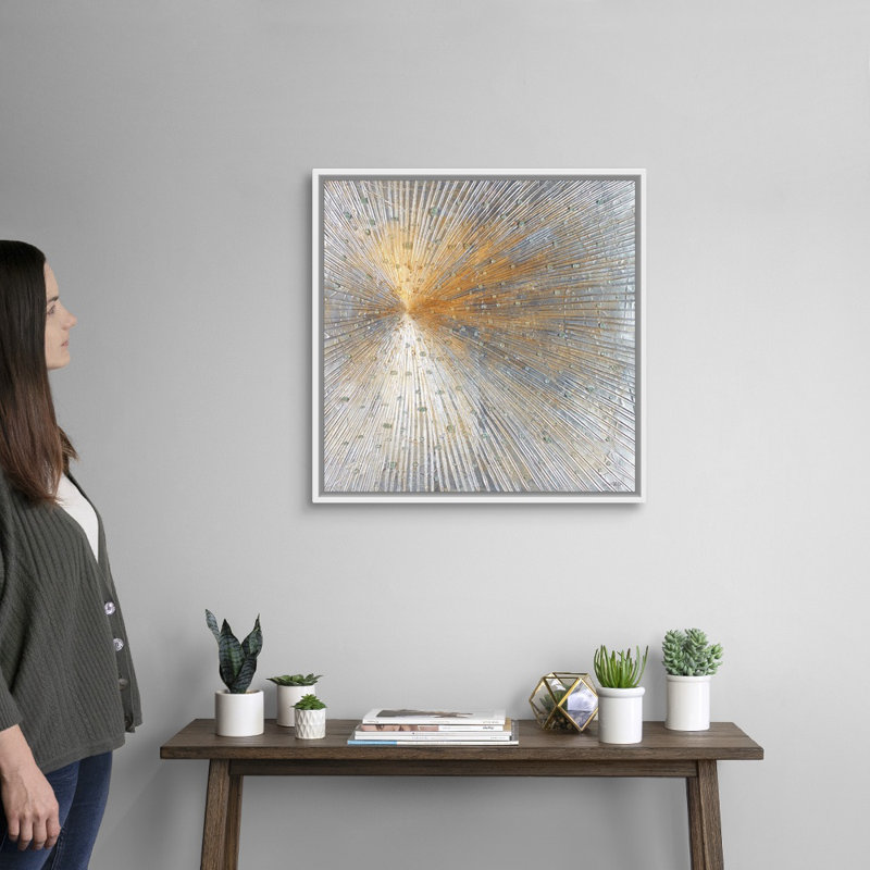«Starburst of Crystals» par Joseph Michaels, reproduction d'art graphique sur toile, H 26 po x l 26 po x P 1,75 po