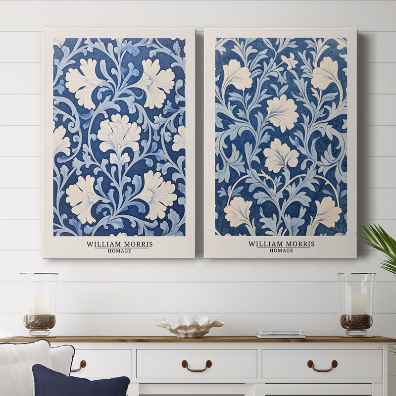 Toile tendue avec châssis de la série wm-morris wm-morris - prêt à accrocher, H 18 po x l 24 po