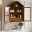 Armoire murale rétro en bois massif patiné-412608981