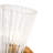 2 - Light Pleated Glass Hourglass Up And Down Cone Wall Light