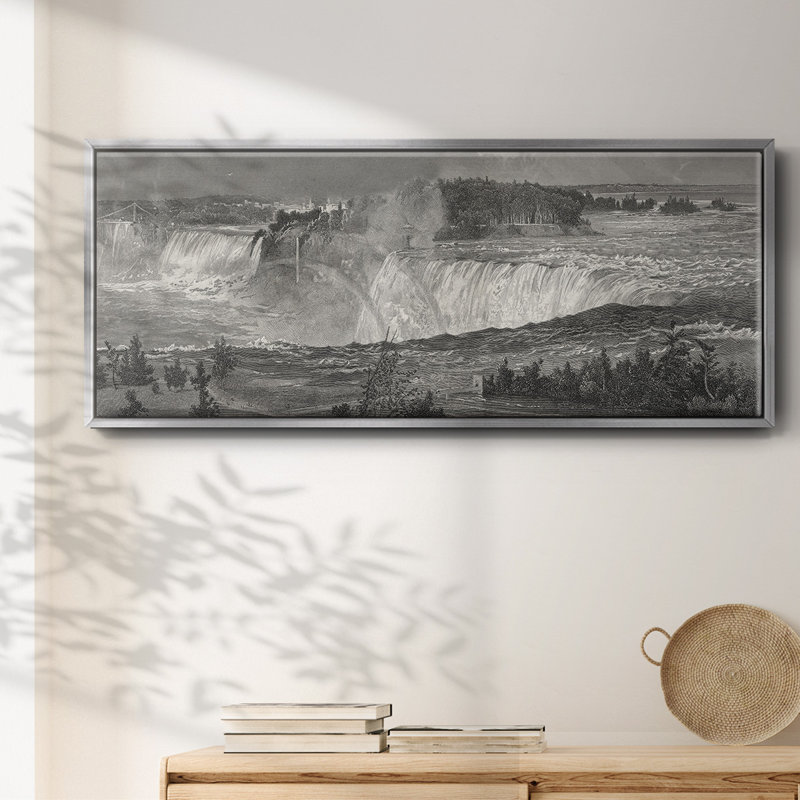 " Niagara ", Silver, 12" H x 30" W x 1.5" D