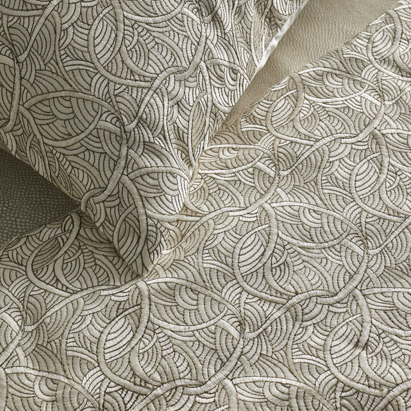 La Sirene Square Pillow Cover & Insert, Powder