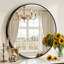 Round Metal Framed Wall Mirror-130134467-130134468