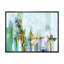 «Grunge Abstract Green White Impression», reproduction sur toile flottante-60388929-60388934